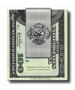 FIRE FIGHTER STEEL MONEY CLIP - FIREFIGHTER RESCUE FIREMAN CROSS - FREE ... - £15.60 GBP