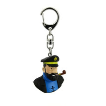 Haddock bust plastic key ring Moulinsart New Tintin - $10.99