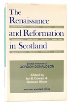 Ian B. Cowan, Duncan Shaw The Renaissance And Reformation In Scotland Essays In - £42.45 GBP