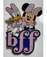 Disney Minnie Mouse Daisy Duck Glitter BFF Best Friends Forever Pin 2008 - $17.81