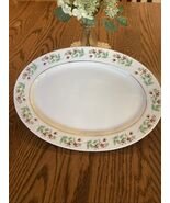 Vintage Gibson Christmas Charm 14&quot; Serving Platter with Holly Berries &amp; ... - €19,35 EUR