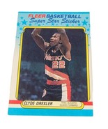 1988-89 FLEER CLYDE DREXLER SUPER STAR STICKER #3 - £1.72 GBP