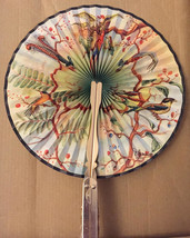 Vintage 1980s Brass Folding Handle Retractable Two Sided Birds In A Tree... - $39.45 CAD