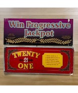 Vintage Lot Of Slot Machine Casino Glass Universal Twenty 21 One Progres... - £47.23 GBP