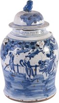 Temple Jar Vase Vintage Enchanted Children Motif Small Handmade Han - £328.78 GBP