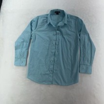 George Size 10 Boy&#39;s Blue Long Sleeve Dress Shirt  Discolored Sleeve - £4.78 GBP