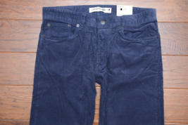 Lacoste HH2755 $125 Mens Slim Fit Blue Corduroy Cotton Chino Pants W33 L34 - $54.44
