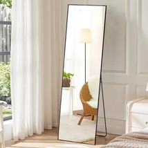 Dumos Full Length Mirror With Stand: 59&quot; X 16&quot; Floor Mirror For Bedroom With - £50.24 GBP