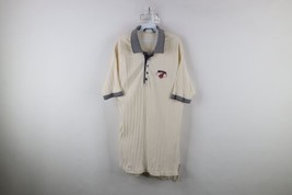 Vintage 90s Mens Large Distressed Chief Wahoo Cleveland Indians Baseball Polo - $34.60