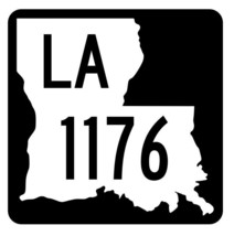 Louisiana State Highway 1176 Sticker Decal R6403 Highway Route Sign - $1.45+
