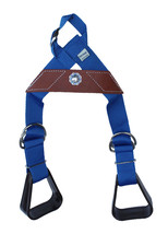 Horse Western Blue Nylon Adjustable Saddle Youth Rider Kids Buddy Stirru... - $36.99