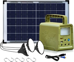 Eco-Worthy 84Wh Portable Power Station, 18W Solar Panel, Flashlights,, F... - £61.40 GBP