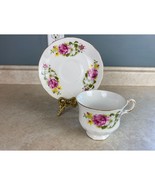 Queen Anne Bone China England Patt. 8539 Tea Cup And Saucer Set - $286.31 MXN