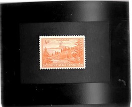 Tchotchke Framed Stamp Art - Scenic View of Norfolk Island (Australia) - $8.99