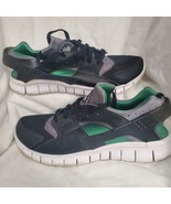 Nike Huarache Free Run Black Green Gray Running Shoes Size 11 510801-031 - $49.99