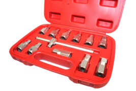 12pcs Oil Drain Sump Plug Key Socket Set Wrench Kit for Gearbox &amp; Axel Removal - $20.56