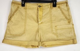 Hei Hei Anthropologie Shorts Womens 32 Yellow The Wanderer Utility Butto... - £30.02 GBP