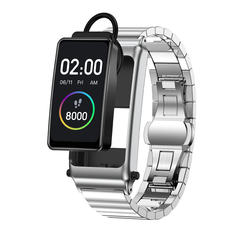 K80 Smart Bracelet Wireless Bluetooth Headset 2-In-1 Heart Rate Blood Glucose Mo