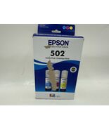 Epson 502 EcoTank 3-Pack Ink Bottles Cyan/Magenta/Yellow Blue Pink Color... - $39.88