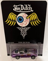 Purple Corvette Grand Sport Custom Hot Wheels Von Dutch Series w/Real Riders - $91.41