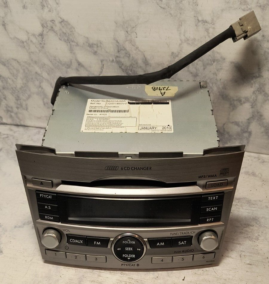 Subaru Legacy Radio Receiver PE605U6 OEM Factory 6 CD Changer 86201AJ60A - $123.75