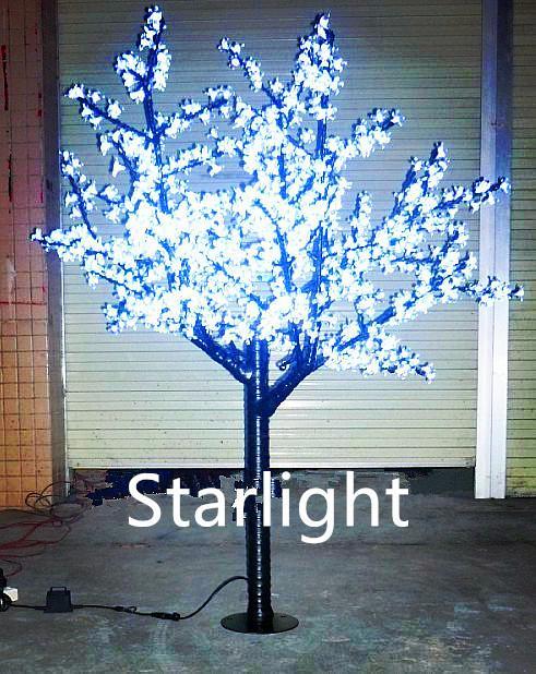 6ft Pure White 864pcs LEDs Cherry Blossom Christmas Tree Night Light Waterproof