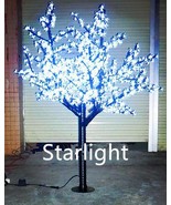 6ft Pure White 864pcs LEDs Cherry Blossom Christmas Tree Night Light Wat... - £343.22 GBP