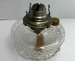 White Flame Light Company 6" Clear Crystal Glass Vintage Oil Lamp w/ Burner - $29.65