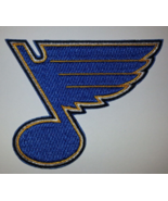St. Louis Blues Embroidered Patch~3 1/2" x 2 3/4"~Iron On - £3.66 GBP