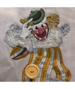 Vtg Completed Crewel Embroidery Circus Clown Spinnerin Stitchery Jose th... - £19.67 GBP
