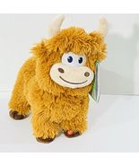 NEW Gemmy Animated Highland Cow Sings "Bust A Move" (Moo) Plush Santa Ha... - $31.67
