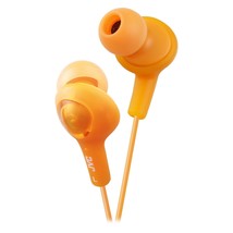 JVC HAFX5D Gumy Plus Inner Ear Headphones (Orange) - $14.99