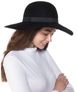 allbrand365 designer Womens Wool Felt Floppy Hat,Black,One Size - £62.02 GBP