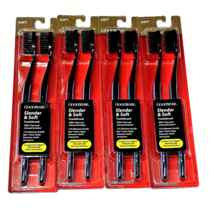 4 Pack Goodsense Slender &amp; Soft Toothbrushes Charcoal Bristles - $21.99