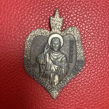 Sacred Heart Auto League Pendant Medal Catholic Jesus Christ  2.25" Reli... - $6.35
