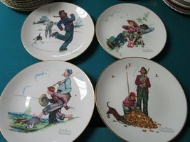 NORMAN ROCKWELL COLLECTOR PLATES ILLUSTRATIONS THE 4 SEASONS PICK 1  - £27.53 GBP