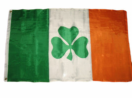 3X5 Ireland Irish Shamrock St. Patricks Day Flag Banner Clover Leaf FAST US SHIP - £14.38 GBP