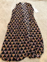 NWT LuLaRoe JOY Vest Duster Black Aztec Geometric Triangle Size x-Small XS - £7.56 GBP