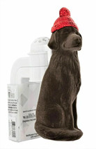 Bath &amp; Body Works Wallflower Plug Brown Lab Dog Red Metallic Beanie Hat ... - £12.96 GBP