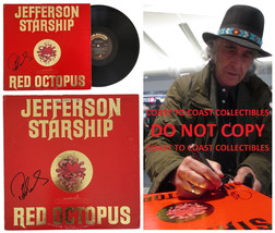 Pete Sears Signed Jefferson Starship Red Octopus Album Vinyl COA Proof auto - £118.32 GBP