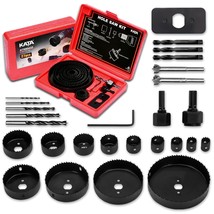 Kata Hole Saw Set, 27Pcs Hole Saw Kit With 13Pcs Saw Blades Gifts For, P... - £25.21 GBP