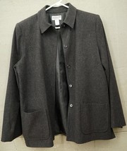 Pendleton 100% Virgin Wool Charcoal Gray Suit Jacket Ladies Size 16 Lined - £35.65 GBP