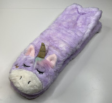 Oooh Geez! NWT women’s super soft O/S long fuzzy purple magic unicorn socks G10 - £6.93 GBP
