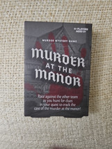 Murder At The Manor Card Game Murder Mystery Game Professor Puzzle Whodunit New - £6.82 GBP