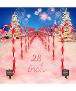 NEWMESSI 28.5&quot; Christmas Decorations Outdoor Candy Cane Lights, 12 Pack ... - £47.01 GBP