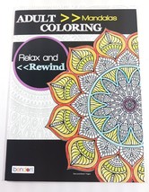 Adult Coloring Book MANDALAS from the RELAX AND REWIND Series  632 20102... - $3.79
