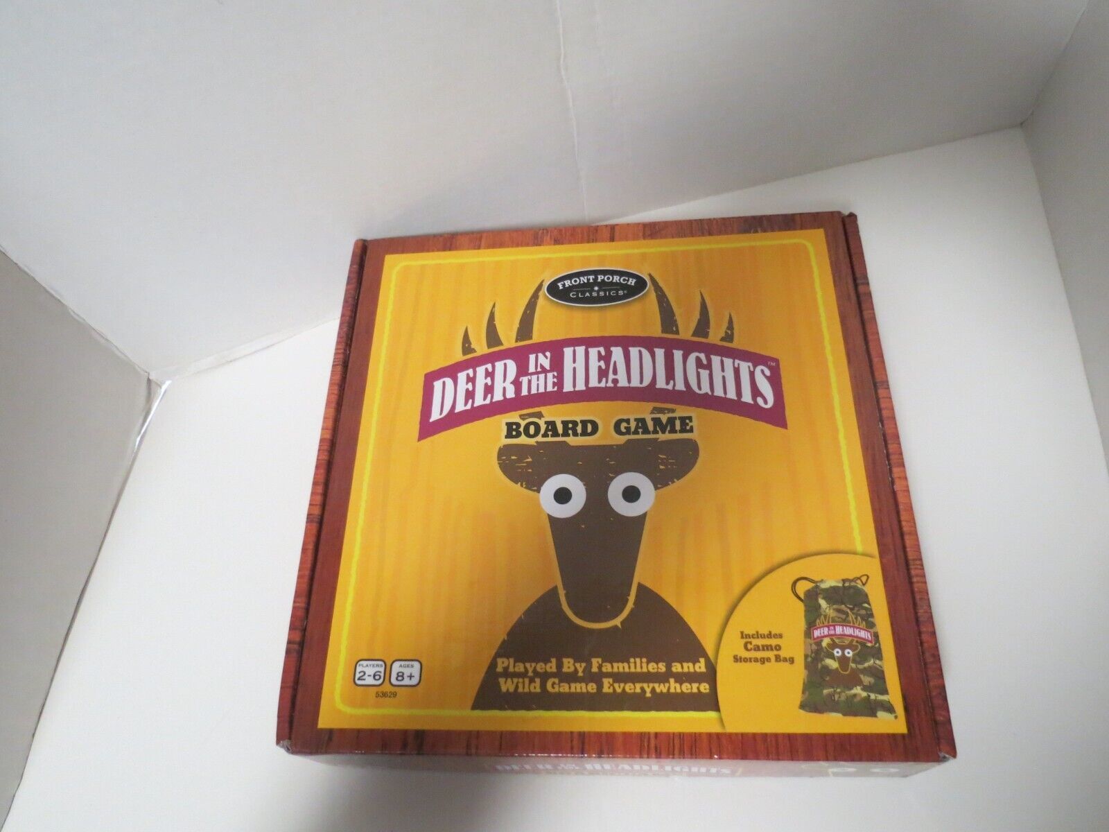 Deer In The Headlights Board Game Ages 8+ Complete W/Camo Storage Bag