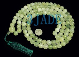 59&quot; Hand Carved Tibetan 108 Jade Prayer Beads Mala   - £19.58 GBP