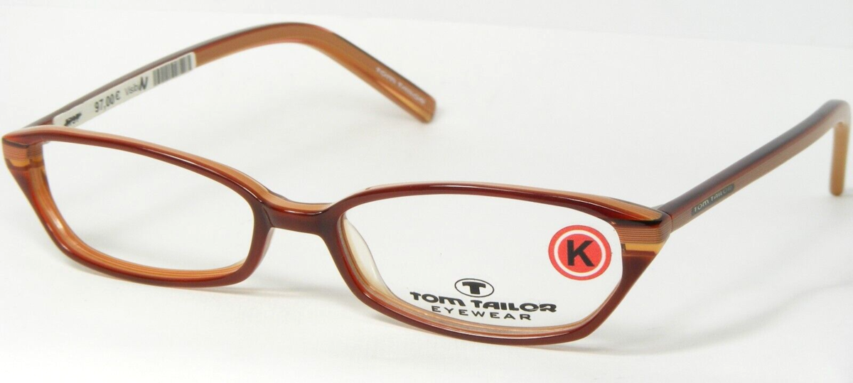 TOM TAILOR 4637 659 Brown Brille Kunststoffrahmen 49-15-135mm (Notizzettel) - $49.49