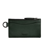 COACH Men’s Zip Card Case in Burnished Glovetanned Leather — Amazon Green - €51,34 EUR